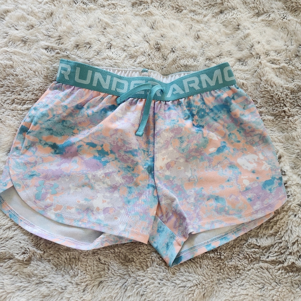 Girls Size M Under Armour Pastel Athletic Shorts